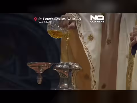 بابا ليو يبدأ أول زمن فصح