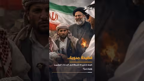 فضيحة 25 شركة إماراتية تدعم الحوثيين وإيران