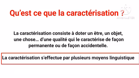 أونتيكون: توصيف الشخصيات - تعريف وتمارين محلولة