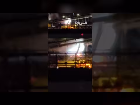 حرائق على جسر بروكلين خلال احتفالات عيد الاستقلال
