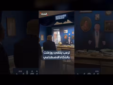 ترمب يتفاعل مع نسخة ذكاء اصطناعي للرئيس روزفلت