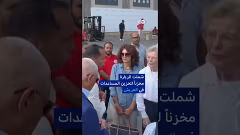 شاحنات مساعدات مصرية تنتظر دخول غزة