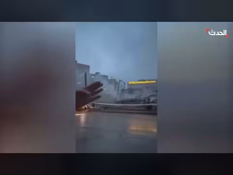 مشاهد لآثار الضربات على مواقع في بروجرد غرب إيران