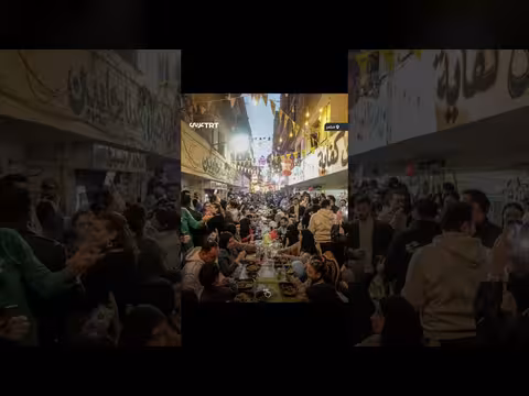 إفطار جماعي سنوي يجمع الآلاف في حي المطرية بالقاهرة