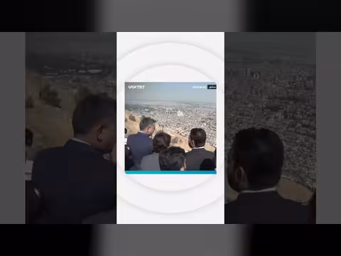وزير الداخلية التركي يزور جبل قاسيون مع نظيره السوري