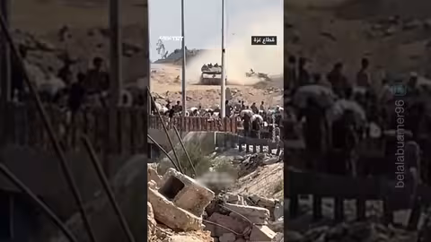 اقتحام دبابات الاحتلال لمركز مساعدات