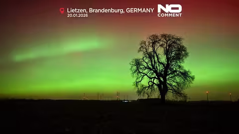 الشفق القطبي يضيء سماء ألمانيا