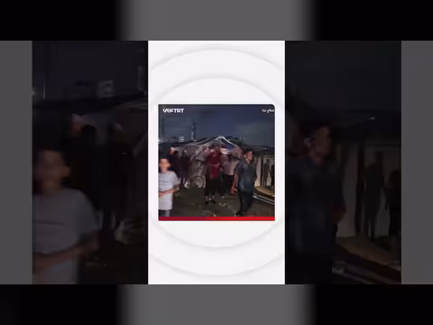 قصف إسرائيلي قرب خيام النازحين في غزة