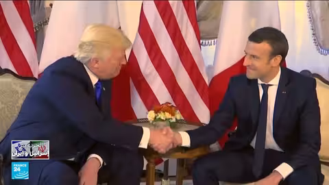 خلاف بين ترامب وماكرون حول وقف إطلاق النار بين إسرائيل وإيران