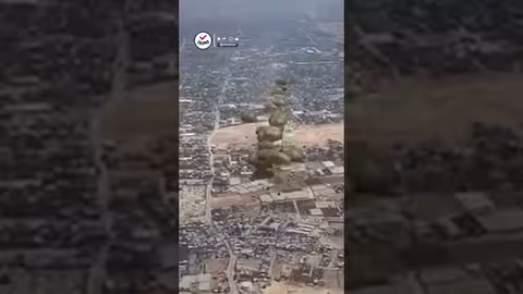 مشاهد جوية للدمار في غزة من طائرة تابعة للجيش الفرنسي