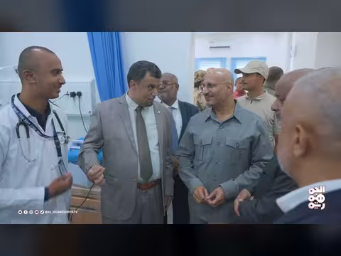 افتتاح الفريق أول ركن طارق صالح مستشفى الشيخ محمد بن زايد