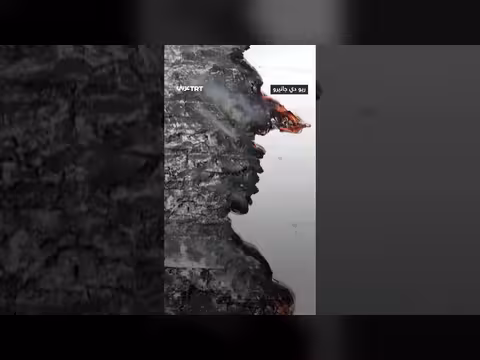 نيران تلتهم سقف المجمع الأولمبي في ريو دي جانيرو