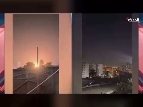 اشتعال حريق في محيط السفارة الأميركية ببغداد بعد هجوم بمسيرات