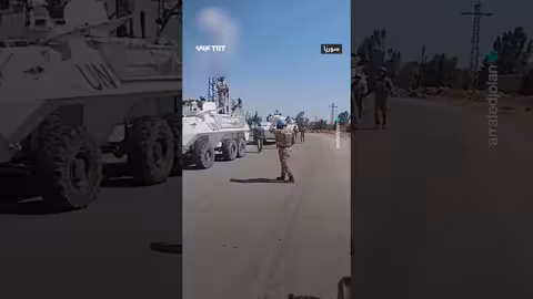 دخول رتل مدرعات أممي إلى ريف القنيطرة