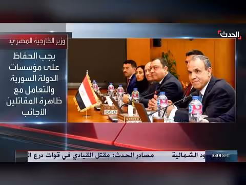 مصر تدعم وحدة سوريا وترفض الانتهاكات الإسرائيلية