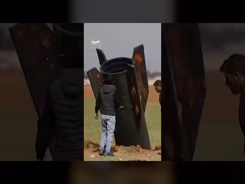 سقوط صاروخ إيراني قرب القامشلي السورية بالقرب من الحدود التركية