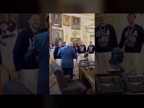 ترمب يستقبل منتخب الولايات المتحدة لهوكي الرجال في البيت الأبيض