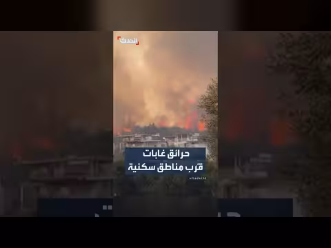 اندلاع حريق غابات في إزمير التركية