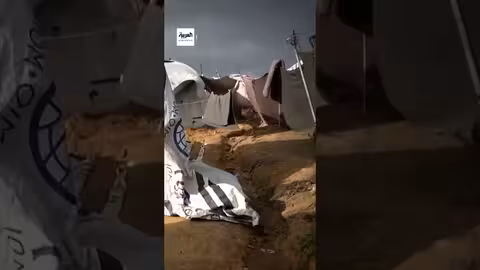 منخفض جوي قطبي يعمق معاناة النازحين في غزة