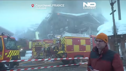 اندلاع حريق ضخم في فندق كورشوفيل وإجلاء 300 شخص