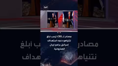 ترامب أبلغ نتنياهو بدعمه ضربات إسرائيلية محتملة لإيران