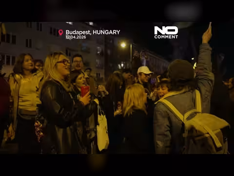 احتفالات في بودابست بعد فوز ماجيار