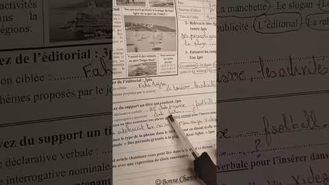 2ème année collège évaluation N1 français semestre 1الفرض الأول الدورة الأولى compréhension /langue