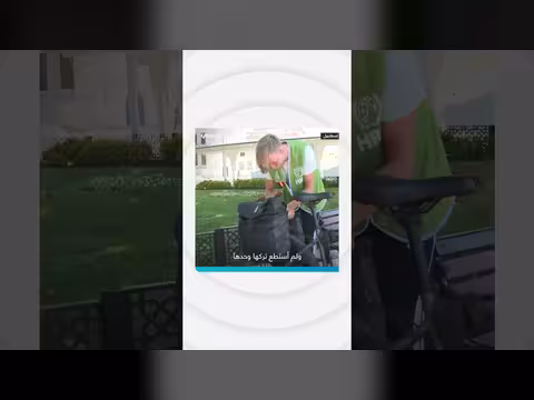 شاب بلجيكي مسلم يصل إسطنبول بالدراجة للعمرة