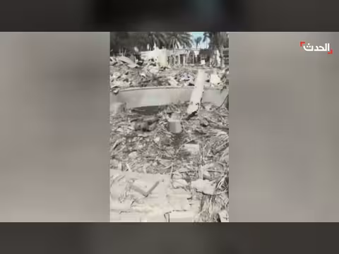 مشاهد لآثار قصف استهدف مدينة الأحواز الإيرانية اليوم
