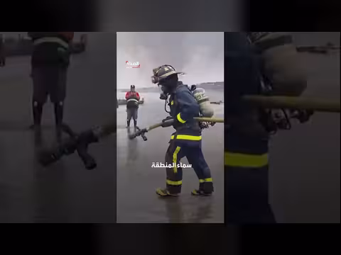 حريق هائل يلتهم 35 سفينة في ميناء الإكوادور