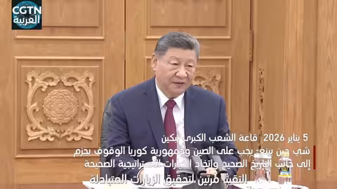 شي جين بينغ: الصين وكوريا يجب أن تتحدا استراتيجيا