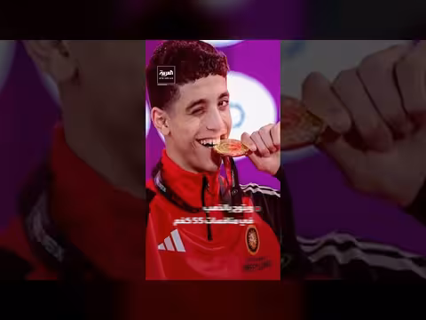 رمية خاطفة من المصارع عبد الله حسونة