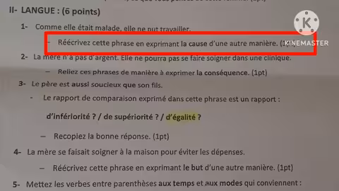 3ème année collège تصحيح نموذج الإمتحان الجهوي الثالثة إعدادي جهة الشرق 2023 اللغة الفرنسية