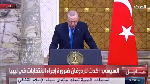 أردوغان: استقرار ليبيا هدف مشترك بين تركيا ومصر