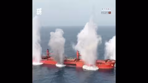 غرق سفينة شحن في البحر الأحمر وتحذيرات من كارثة بيئية