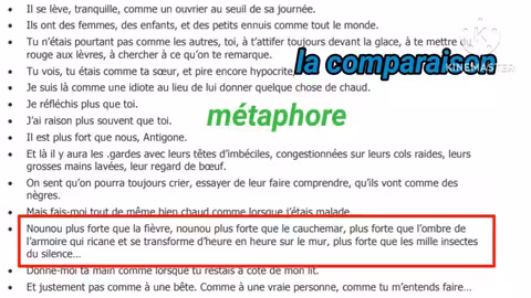 أنتيجون: تحليل الجمل والأساليب البلاغية في امتحان البكالوريا
