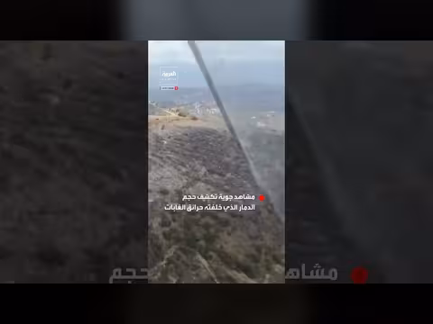 حرائق الغابات في ألميريا تترك دماراً واسعاً