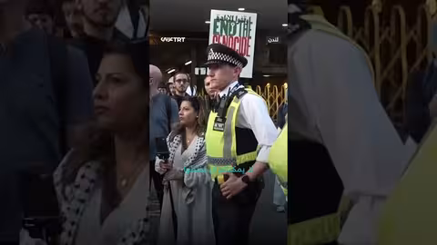 احتجاج أمام السفارة الإسرائيلية في لندن