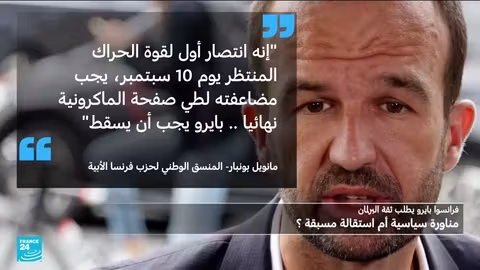 أزمة سياسية في فرنسا: تصويت الثقة ومستقبل حكومة بايغو