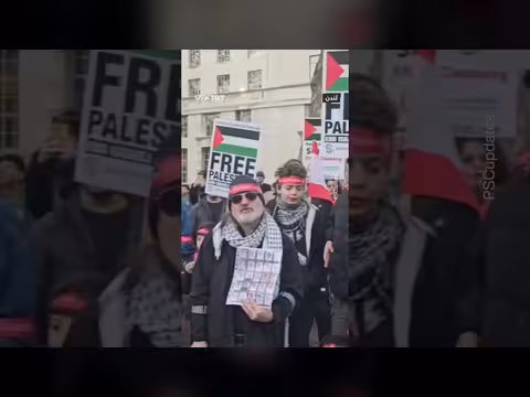 مظاهرة لندن ضد قانون إعدام الأسرى الفلسطينيين