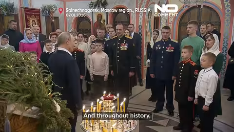 بوتين يحضر قداس عيد الميلاد الأرثوذكسي مع الجنود