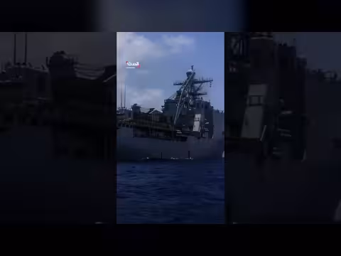 الجيش الأميركي ينشر مشاهد لسفينة راشمور بعد إغلاق هرمز