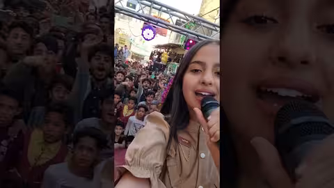 ماريا قحطان في افتتاح مول سعري صح