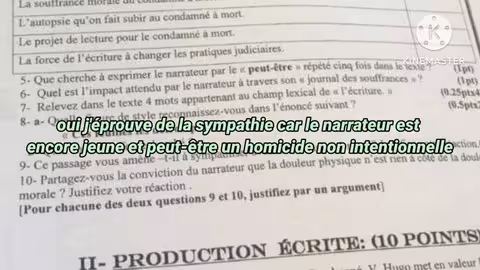 1bac correction de l examen régional de Casablanca تصحيح الإمتحان الجهوي جهة الدار البيضاء الفرنسية