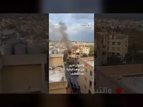 غارة تستهدف بناية في حارة صيدا