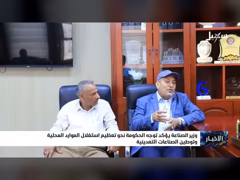 وزير الصناعة: توجه الحكومة نحو استغلال الموارد المحلية