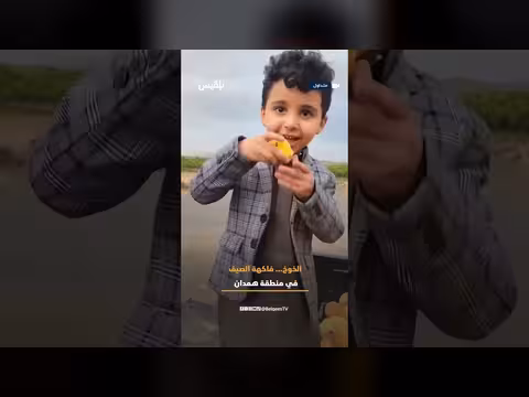 خوخ أصفر فاخر من همدان بصنعاء