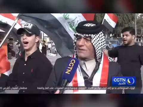 تظاهرات عراقية حاشدة رفضا للحرب