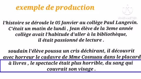 3ème année collège évaluation N2 semestre 2الفرض التاني الدورة التانية rédige une nouvelle policière