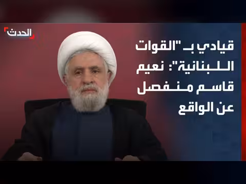 قيادي في القوات اللبنانية: تصريحات قاسم منفصلة عن الواقع